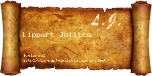 Lippert Julitta névjegykártya
